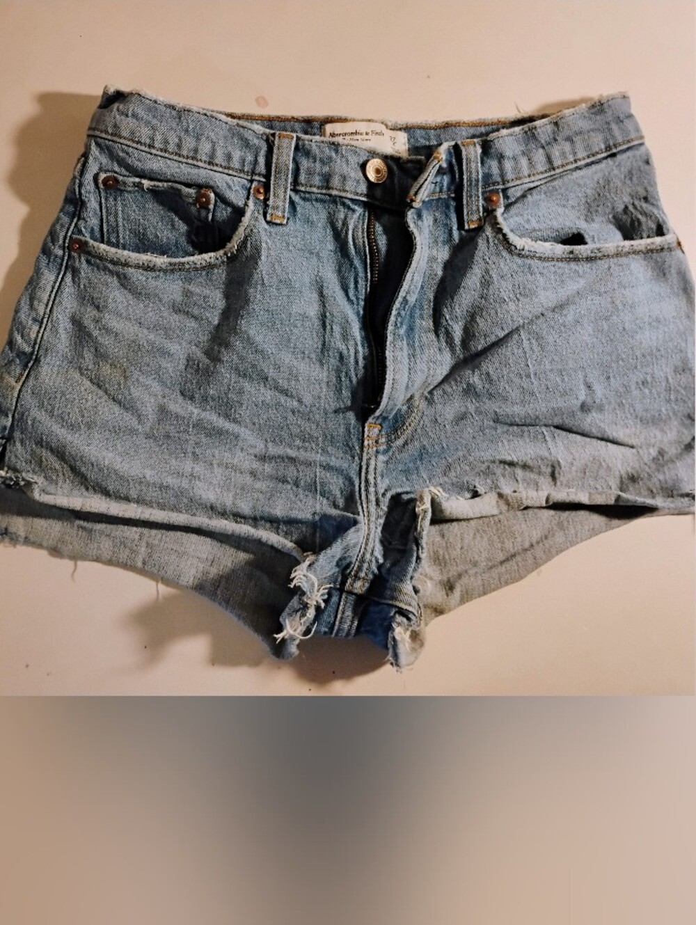 Abercrombie & Fitch Light Blue Denim Cutoff Shorts